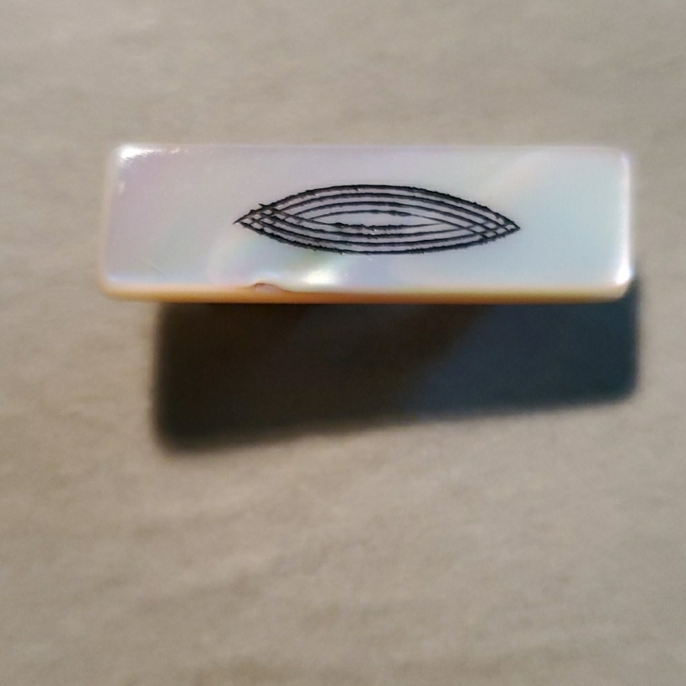 Antique ivory tie clip